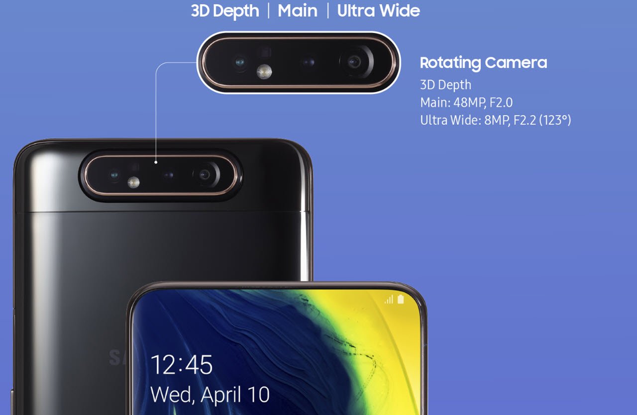 samsung galaxy a80 camera specs