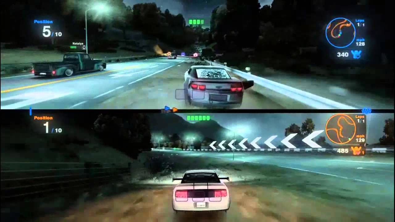 Гонки на 2 экрана на пк. Blur игра Split Screen. Blur игра разделенный экран. Гонки Split Screen ps3. Blur сплит скрин.