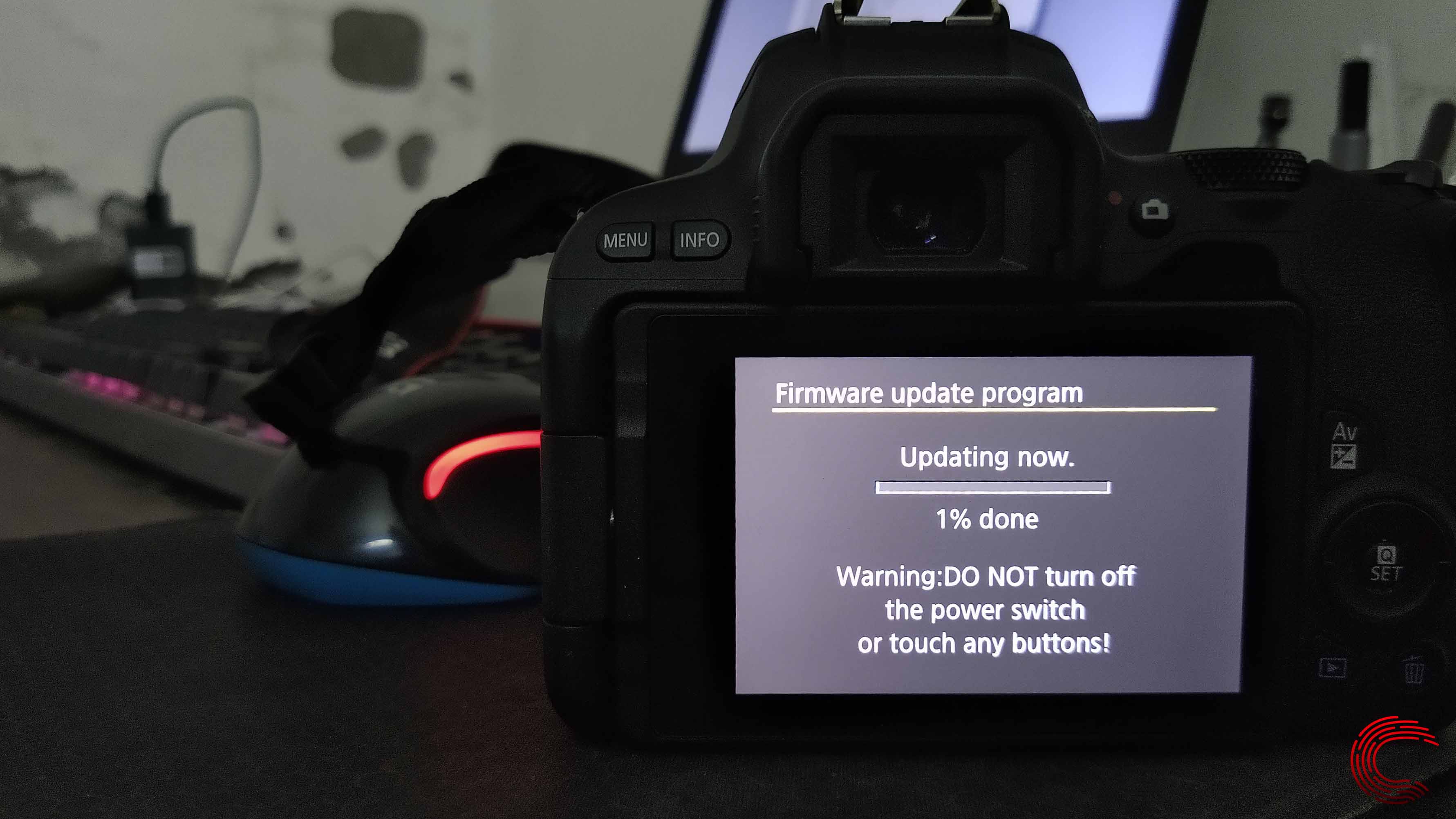 vuze camera not updating firmware