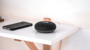 This is an image of google home mini by linus rogge 1262