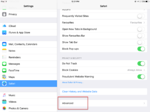 How to remove data that websites store on your iphone or ipad?