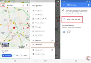 How to download offline google maps on android and ios?