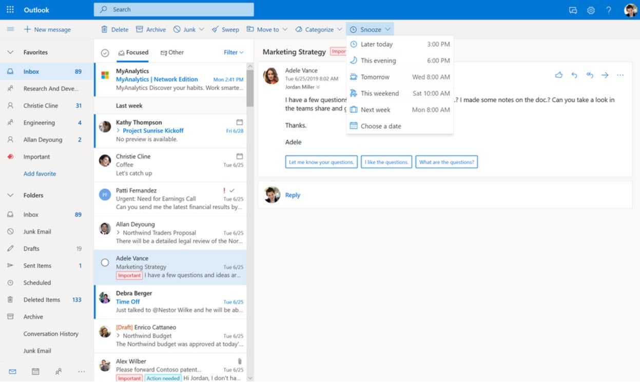 microsoft outlook web