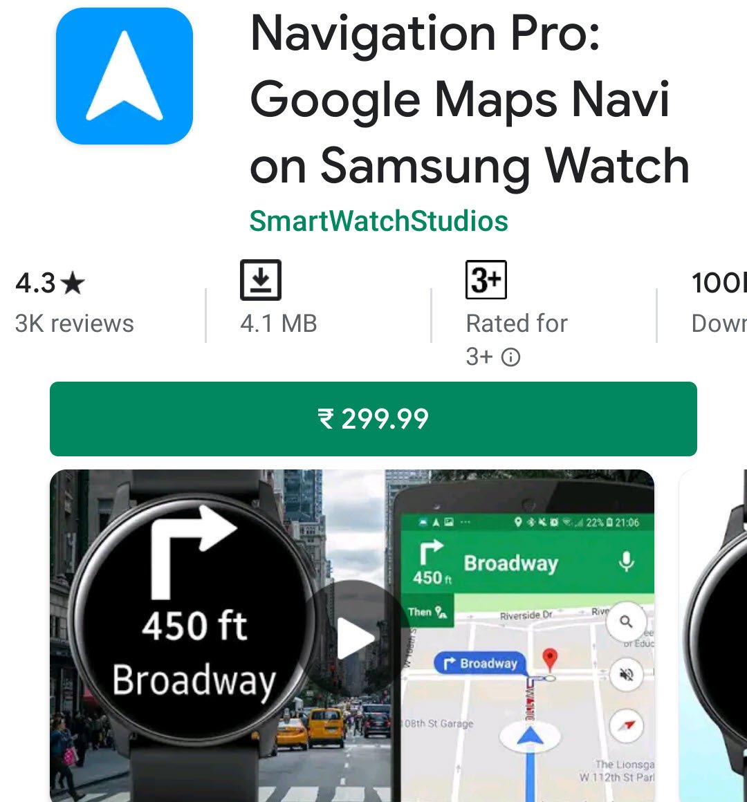 gmaps samsung watch