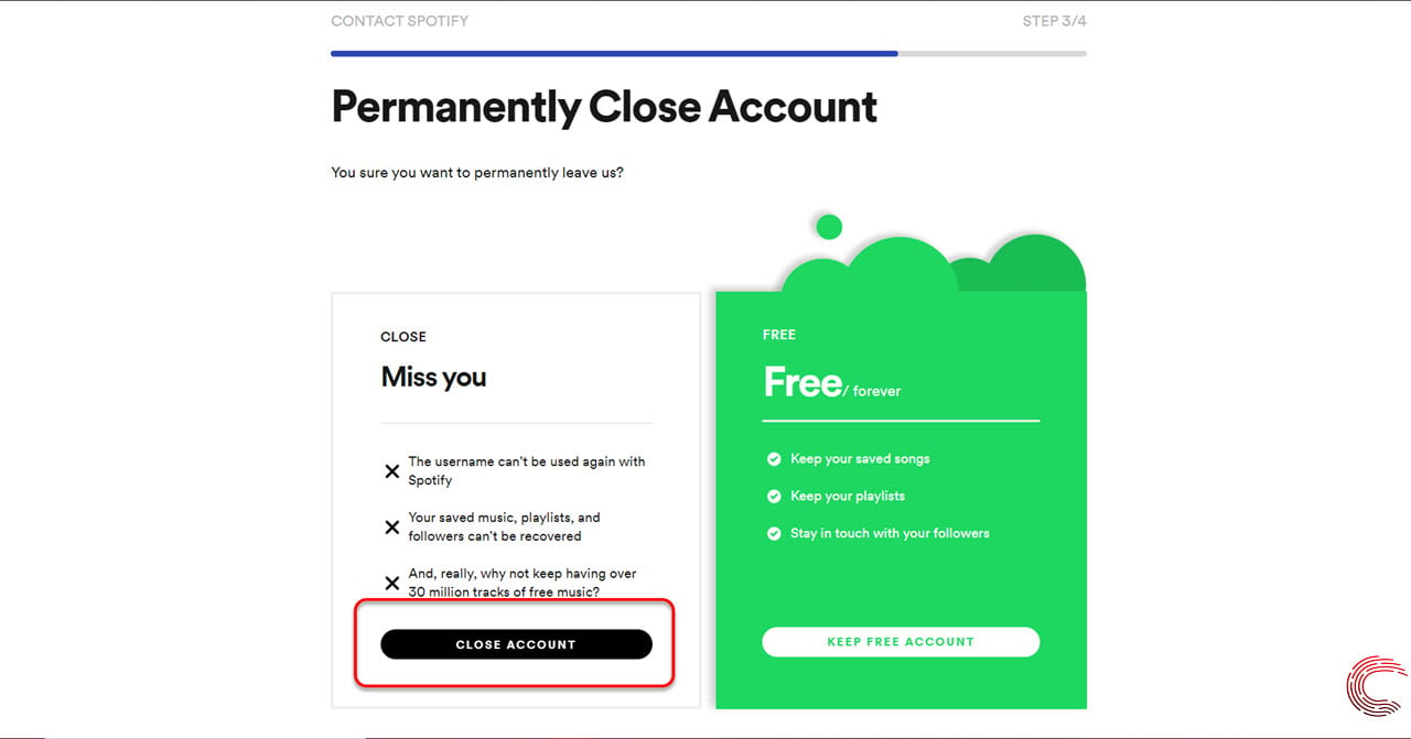 how to delete spotify account