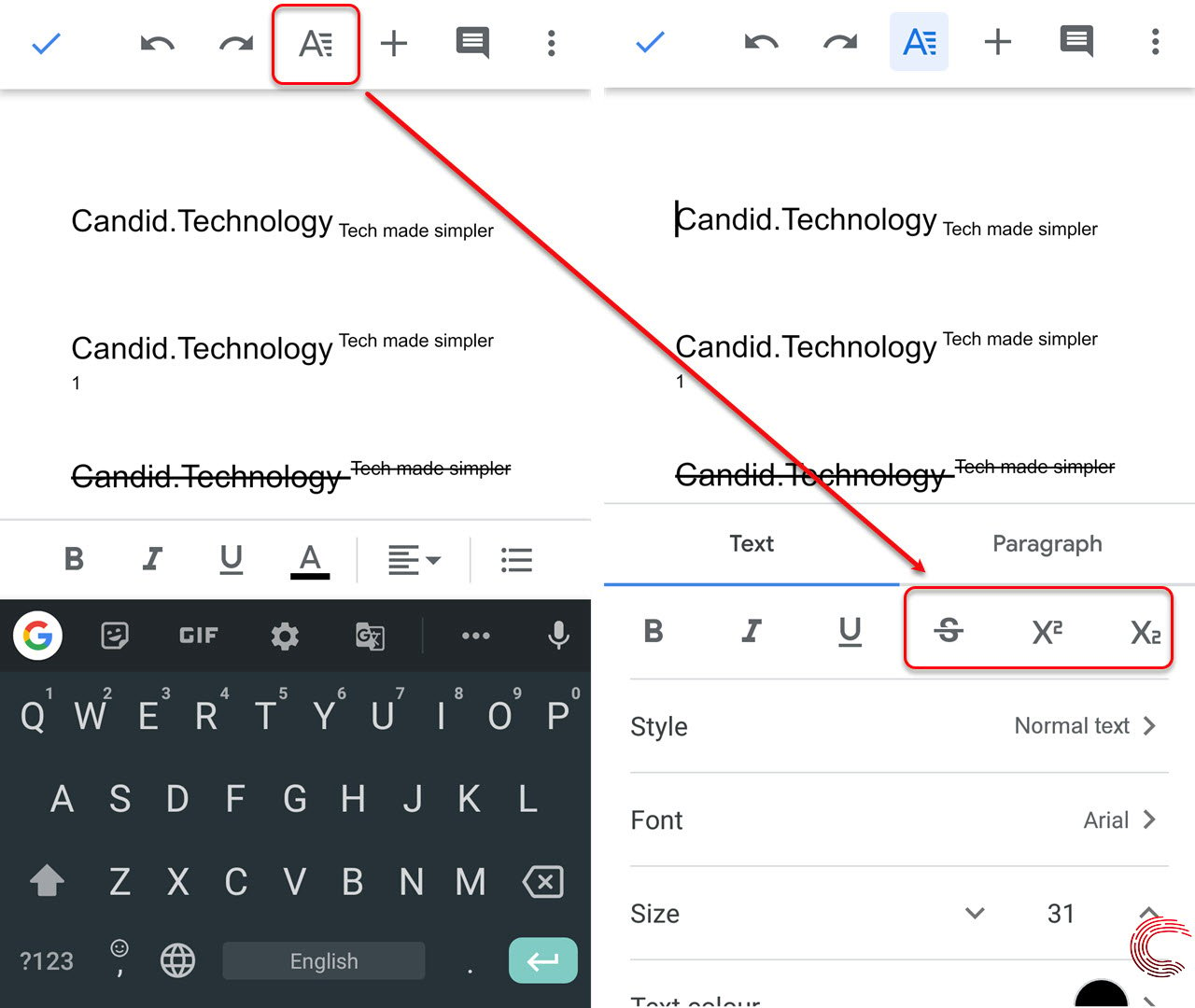 microsoft onenote subscript keyboard shortcut mac