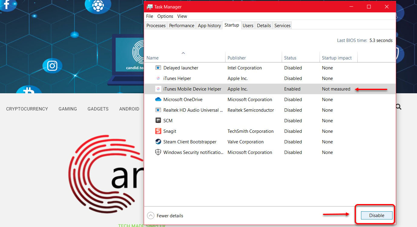 Disable Startup Programs Windows Via Task Manager 3 Candid