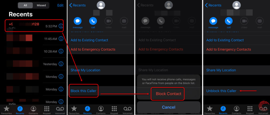 How to block calls, text messages, Facetime on your iPhone?