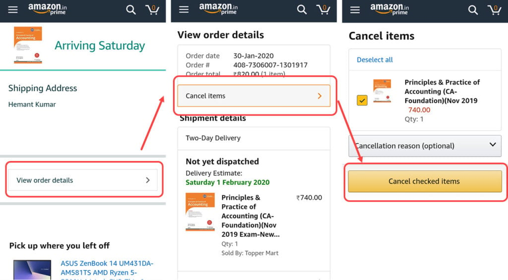 amazon deleted my order history