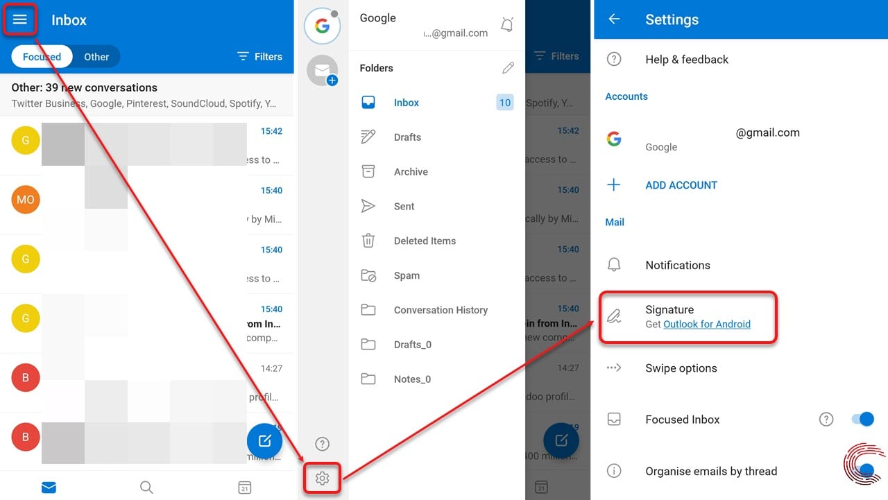 Change signature Outlook Android app-1 | Candid.Technology