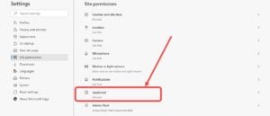 How to enable or disable Javascript in Microsoft Edge (Chromium)?