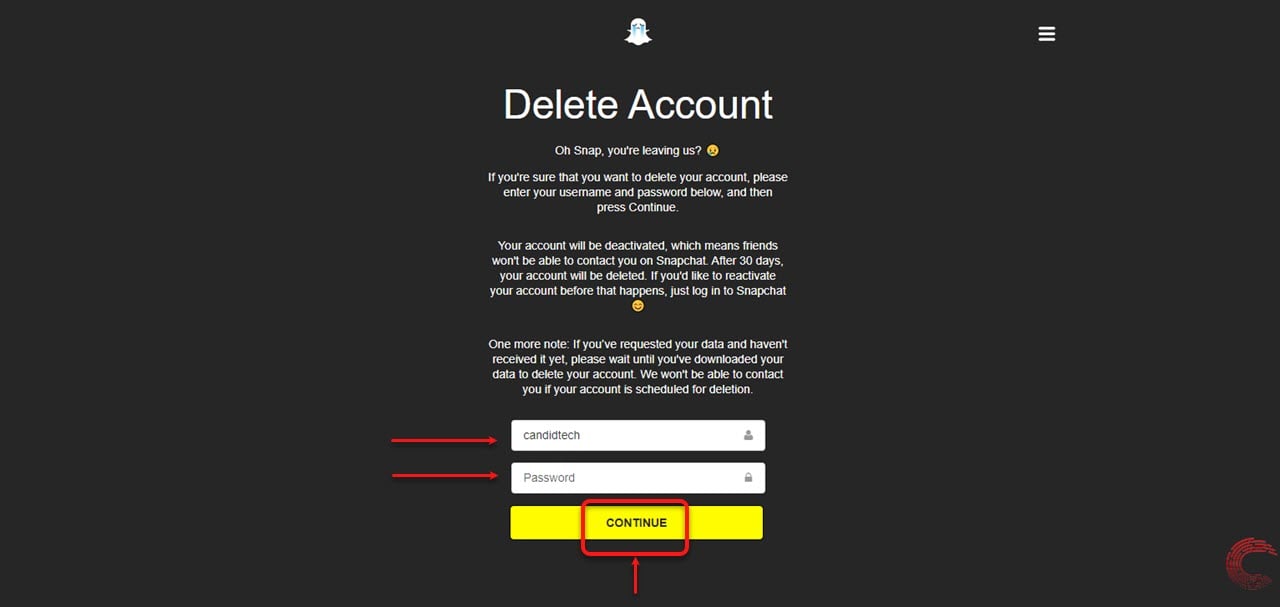 How to deactivate and delete your Snapchat account?