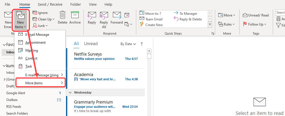 triad.rr.com email setup for outlook