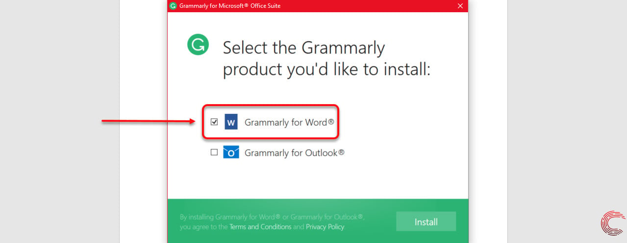 how to add grammarly to outlook email