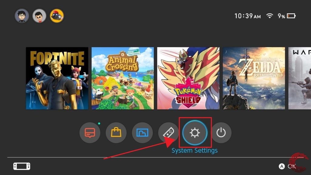 How to find the serial number on Nintendo Switch?