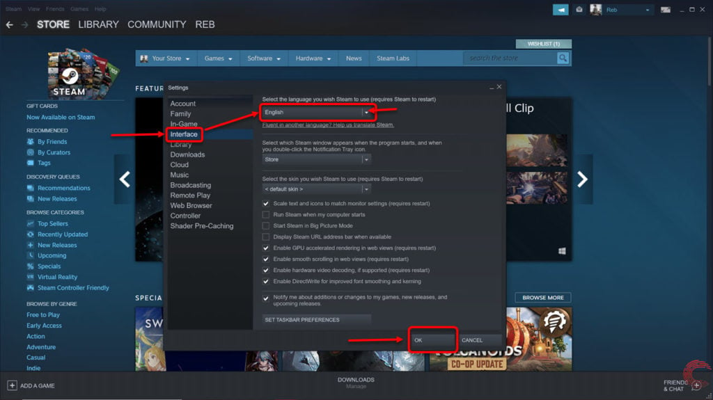 Steam Community :: Guide :: Changing the language to English