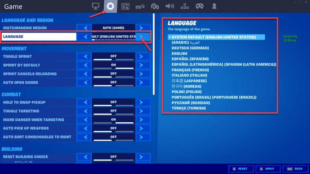 How To Change The Language In Fortnite Candid Technology