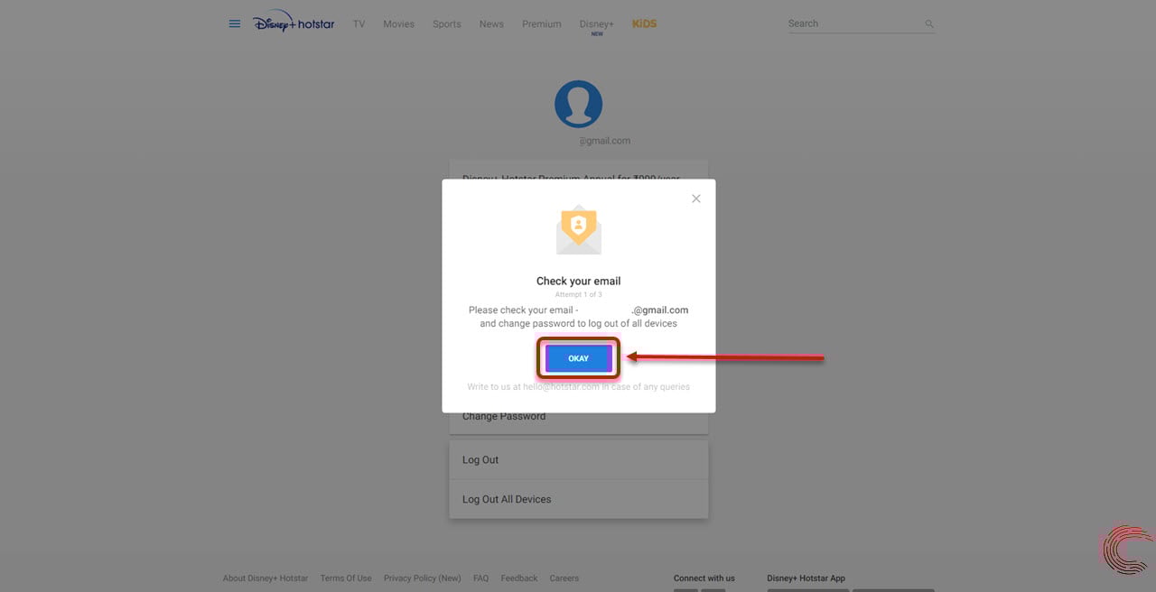 logout hotstar from all devicesstep 3 Candid.Technology