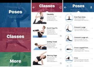 This is an image of yoga poses