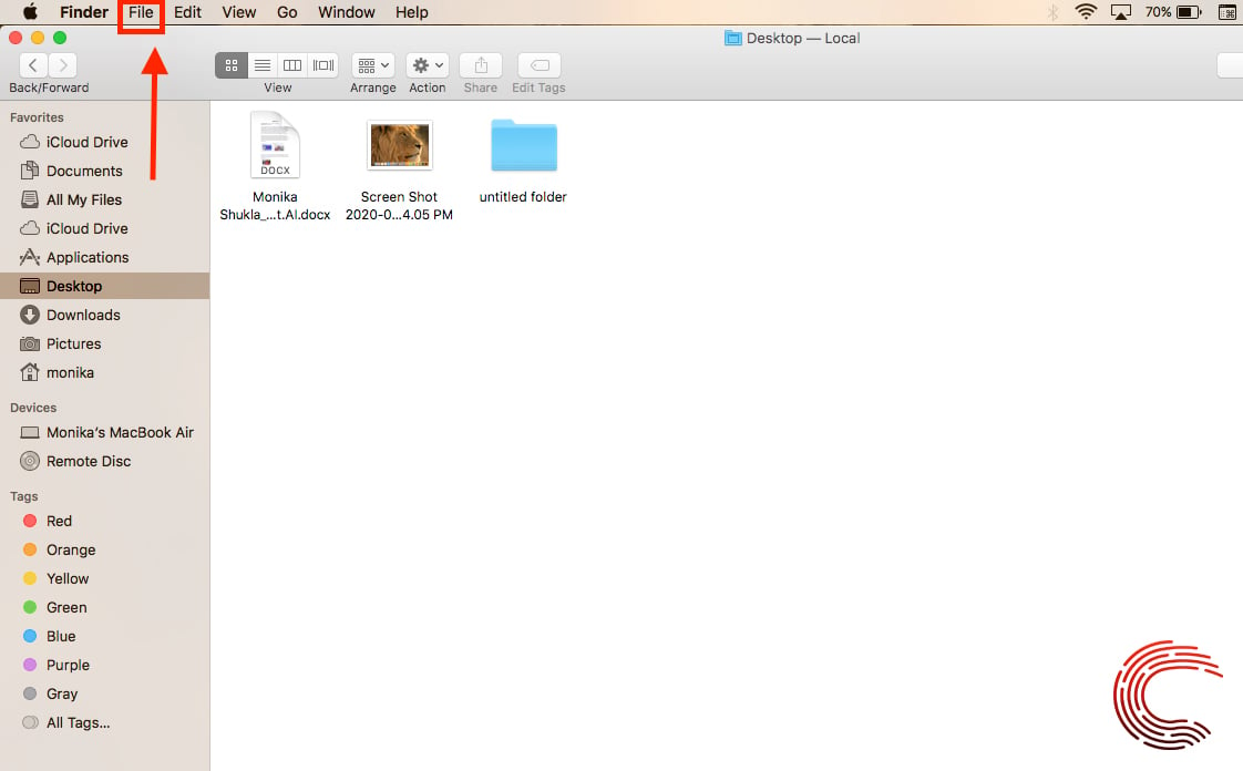 how do you make a new folder on macbook