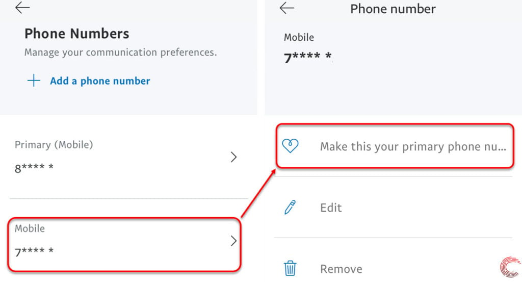 change phone number associated with microsoft account