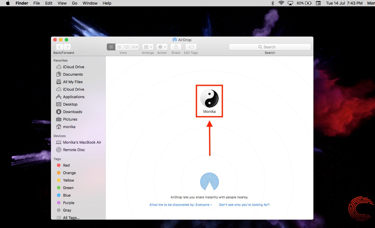 use airdrop on mac