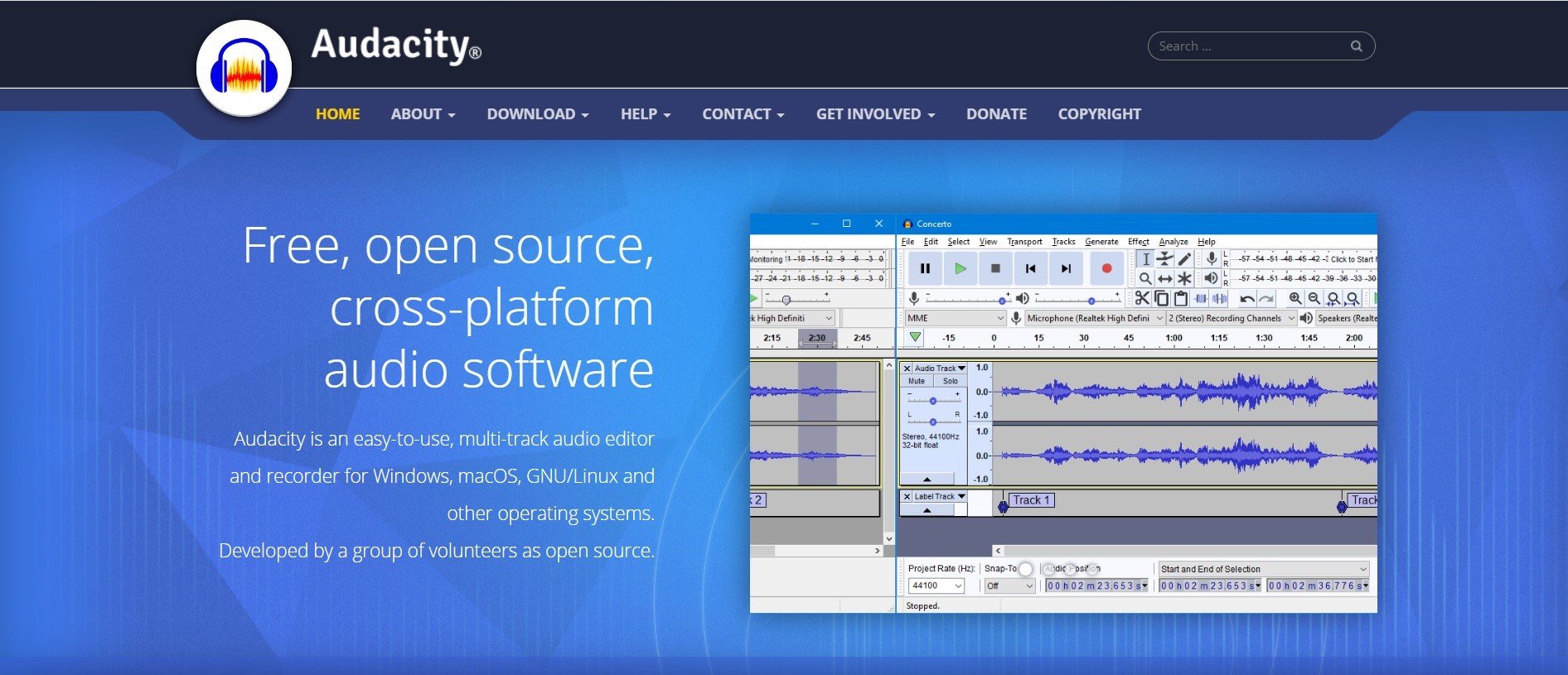 audacity quick start guide