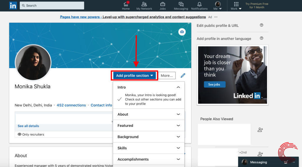 How to add certificates and licenses in LinkedIn?