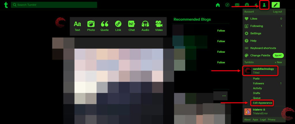 cum să vă schimbați avatarul Tumblr? / Candid.Tehnologie 