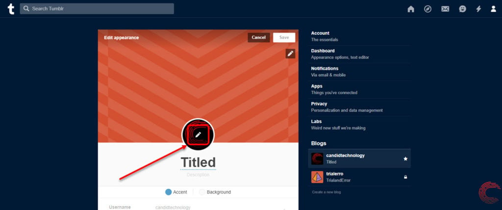 Come cambiare il tuo avatar Tumblr? | Candido.Tecnologia