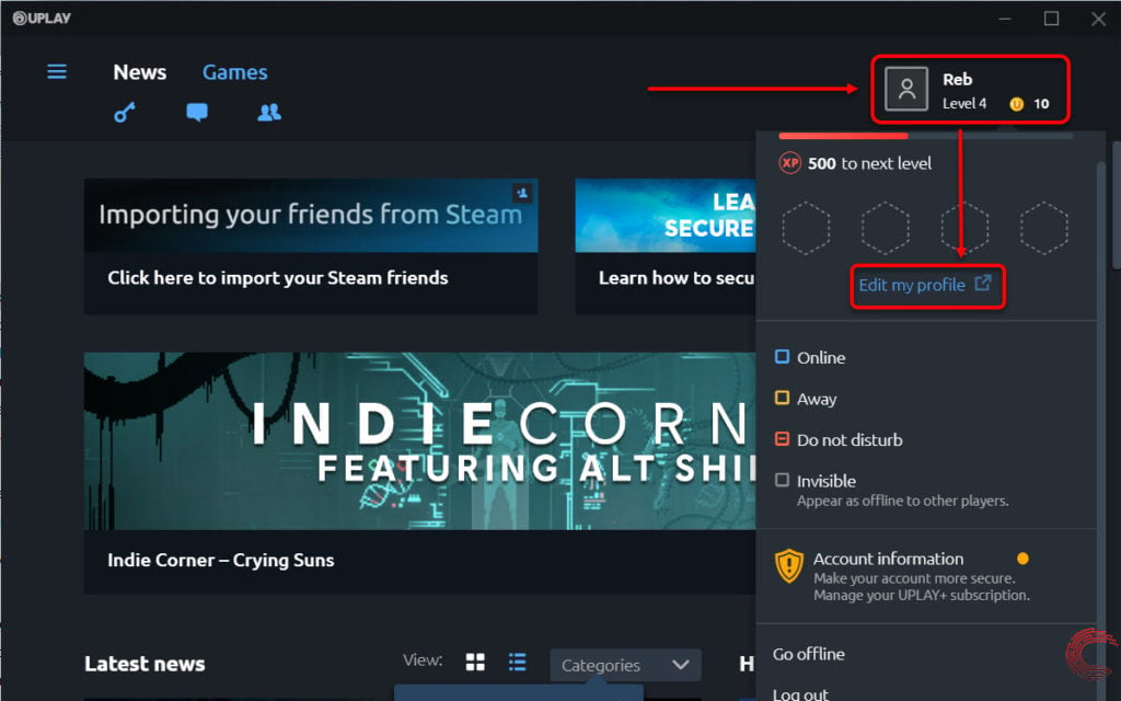 change accounts in rainbow six siege steam