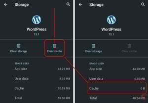 This is an image of clear android app cache ss2