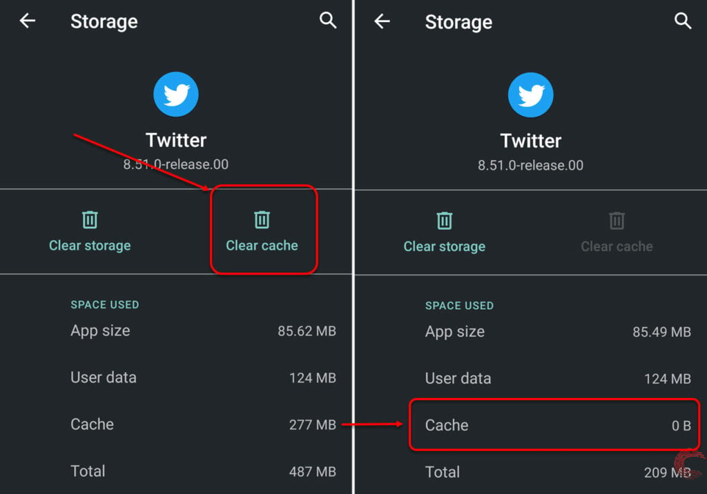 How to clear Twitter cache on iOS and Android?