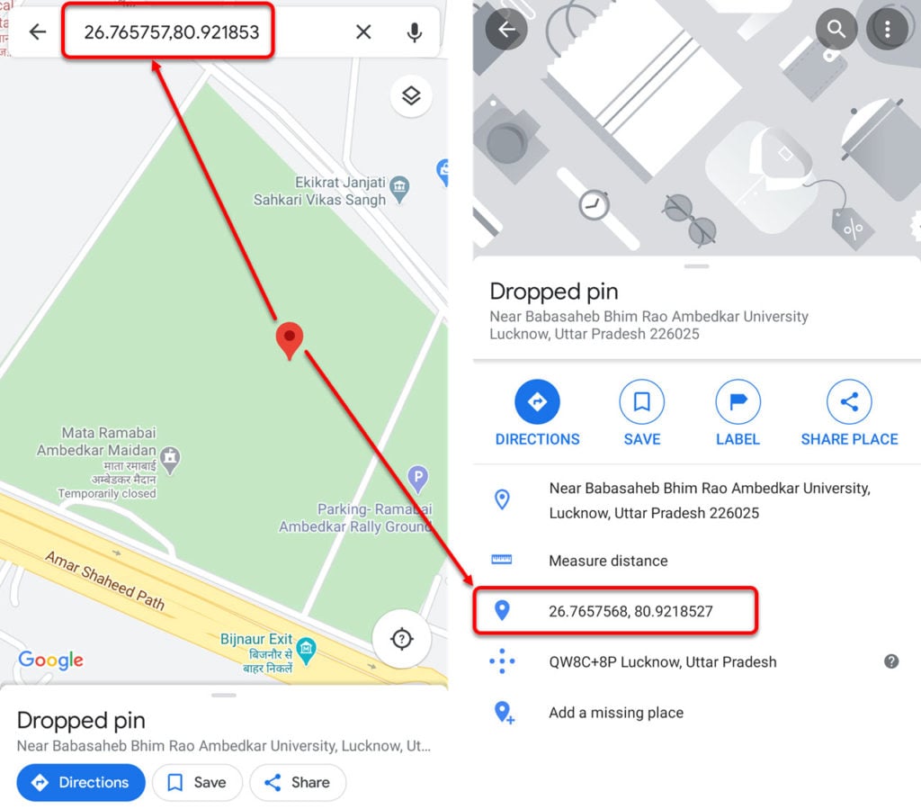 How to find coordinates in Google Maps?