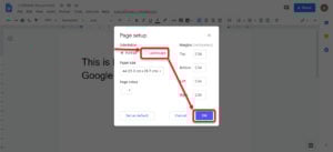 This is an image of google docs landscape ss2