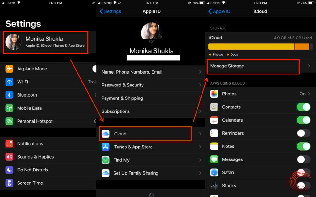 How to buy storage on iPhone?