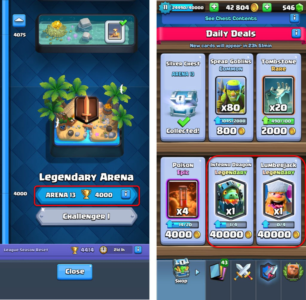 How to get legendary cards in Clash Royale?