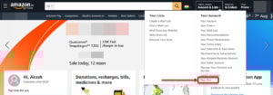 This is an image of logout amazon on pc ss