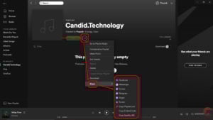 This is an image of share spotify playlist pc ss1