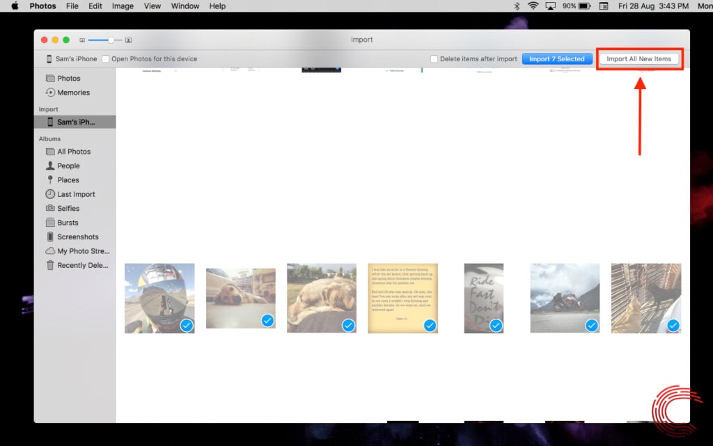 How to import photos from your iphone to macbook 
