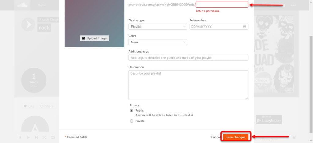 how to delete song from soundcloud playlist