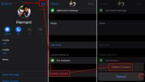 This is an image of delete contacts iphone method 1 ss