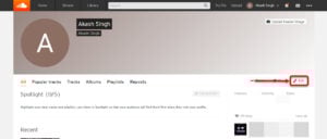 This is an image of edit profile soundcloud ss2