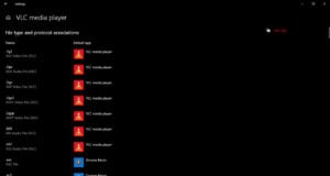 This is an image of set vlc as default by apps ss3