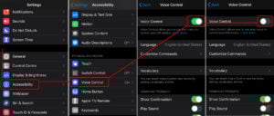 This is an image of turn off voice control iphone ss