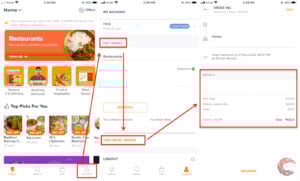 This is an image of how to download invoice on swiggy ss 3