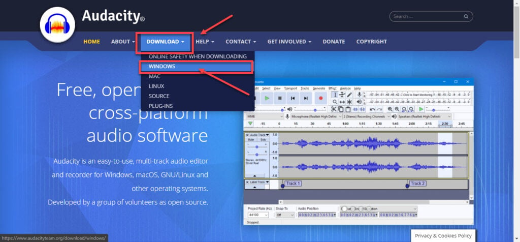 audacity download official