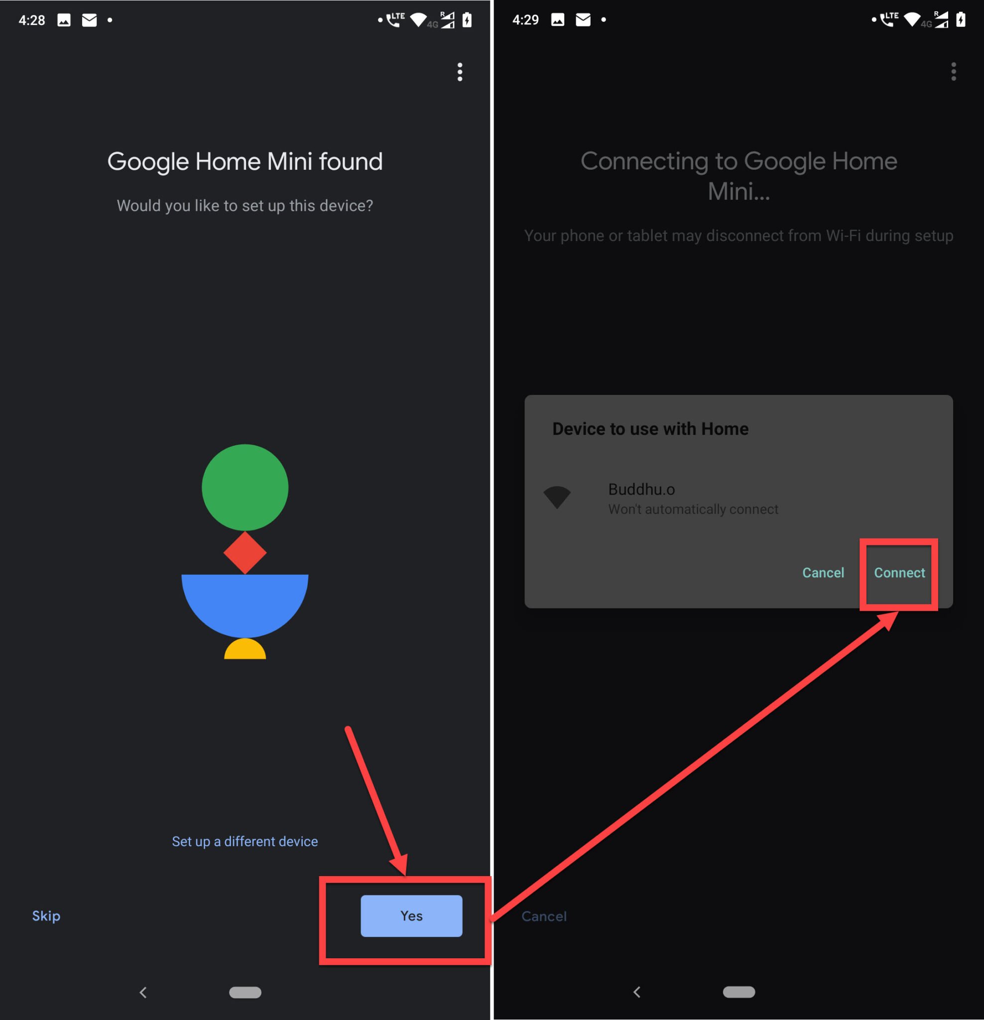 How to change WiFi on Google Home?
