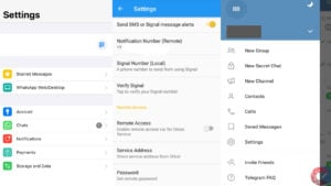 This is an image of whatsapp sig tele features