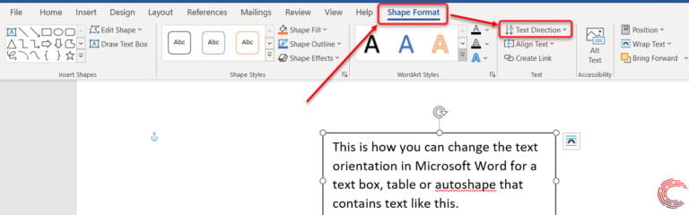 How To Change The Text Orientation In Microsoft Word 
